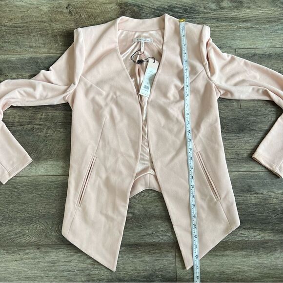 BCBGeneration Women's Tuxedo Blazer Jacket NWT Rose Smoke Pink Size Small - Picture 10 of 13